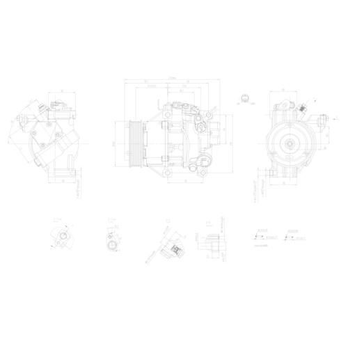 HELLA Kompressor, Klimaanlage >>> Easy2Fit <<< 8FK 366 200-711