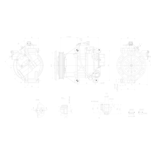 HELLA Kompressor, Klimaanlage >>> Easy2Fit <<< 8FK 366 200-751