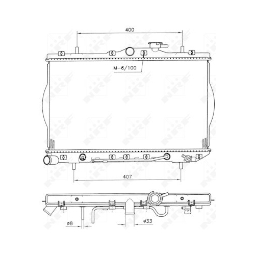 NRF K&uuml;hler, Motork&uuml;hlung EASY FIT 53261