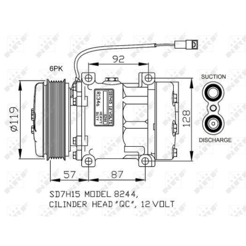 NRF Kompressor, Klimaanlage EASY FIT 32771