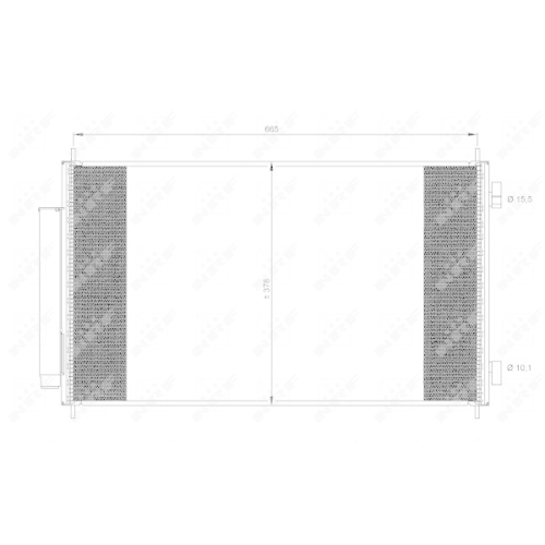 NRF Kondensator, Klimaanlage EASY FIT 35864