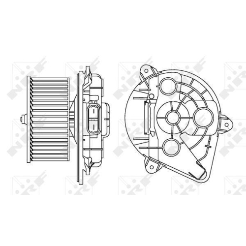NRF Innenraumgebl&auml;se EASY FIT 34156