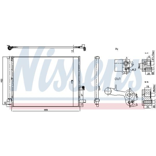NISSENS Kondensator, Klimaanlage ** FIRST FIT ** 941007