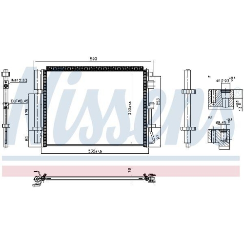 NISSENS Kondensator, Klimaanlage ** FIRST FIT ** 941010