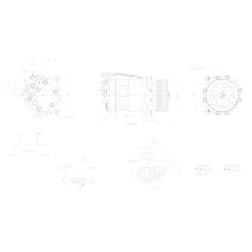 HELLA Kompressor, Klimaanlage >>> Easy2Fit <<< 8FK 366 200-901