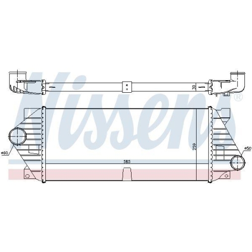 NISSENS Ladeluftkühler ** FIRST FIT ** 96206