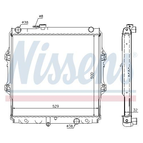 NISSENS Kühler, Motorkühlung ** FIRST FIT ** 64598A