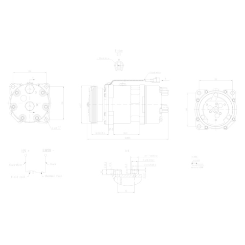HELLA Kompressor, Klimaanlage >>> Easy2Fit <<< 8FK 366 200-991