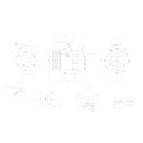 HELLA Kompressor, Klimaanlage >>> Easy2Fit <<< 8FK 366 201-011