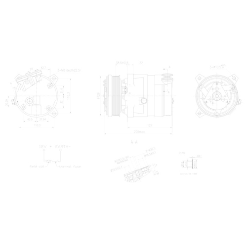 HELLA Kompressor, Klimaanlage >>> Easy2Fit <<< 8FK 366 201-021