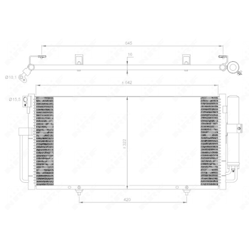NRF Kondensator, Klimaanlage EASY FIT 35875