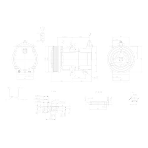 HELLA Kompressor, Klimaanlage >>> Easy2Fit <<< 8FK 366 201-061