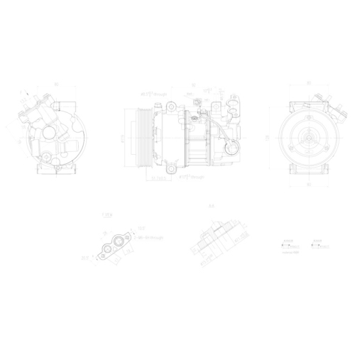 HELLA Kompressor, Klimaanlage >>> Easy2Fit <<< 8FK 366 201-121