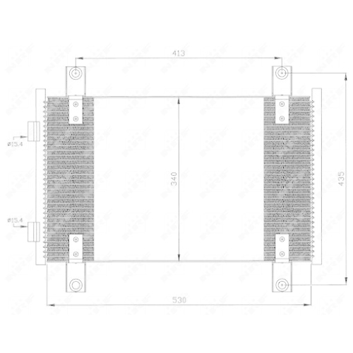 NRF Kondensator, Klimaanlage EASY FIT 35501