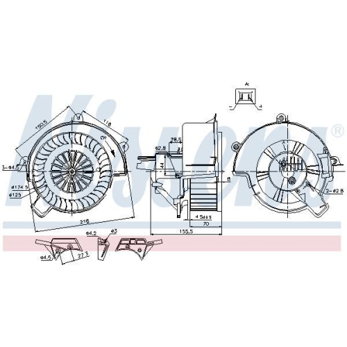 NISSENS Innenraumgebl&auml;se 87083