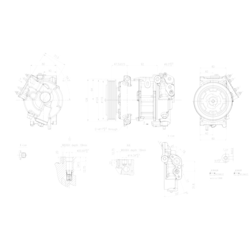 HELLA Kompressor, Klimaanlage >>> Easy2Fit <<< 8FK 366 201-141