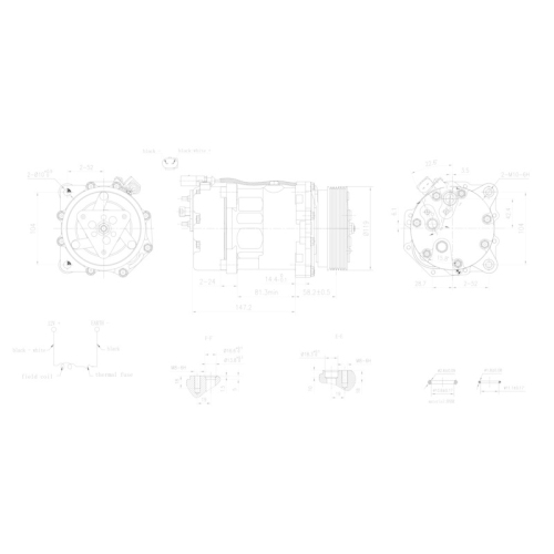 HELLA Kompressor, Klimaanlage >>> Easy2Fit <<< 8FK 366 201-151