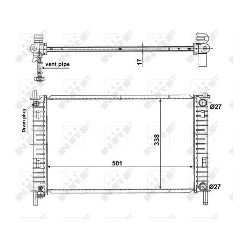 NRF K&uuml;hler, Motork&uuml;hlung EASY FIT 56134