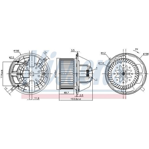 NISSENS Innenraumgebläse 87118