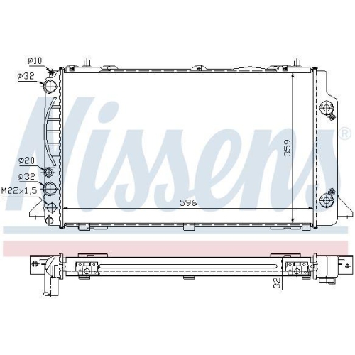 NISSENS Kühler, Motorkühlung ** FIRST FIT ** 60448A
