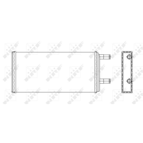 NRF W&auml;rmetauscher, Innenraumheizung 53547