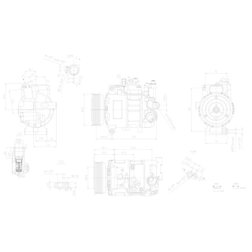 HELLA Kompressor, Klimaanlage >>> Easy2Fit <<< 8FK 366 201-821