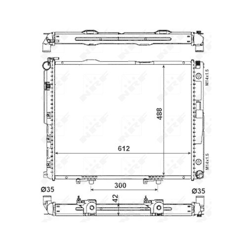 NRF Kühler, Motorkühlung EASY FIT 53786