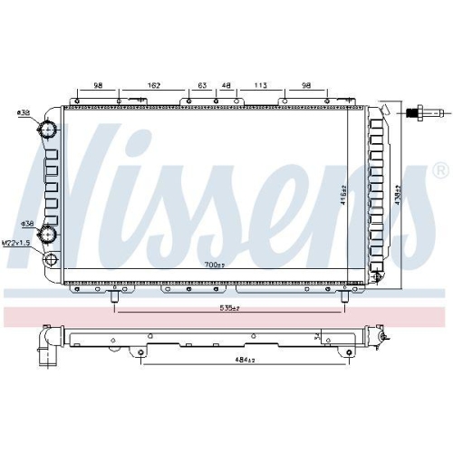 NISSENS K&uuml;hler, Motork&uuml;hlung 61862