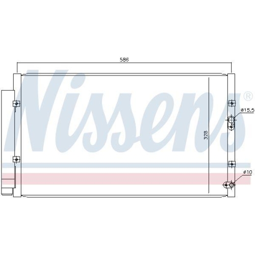 NISSENS Kondensator, Klimaanlage 940366