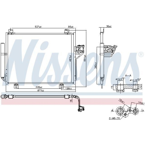 NISSENS Kondensator, Klimaanlage ** FIRST FIT ** 940876