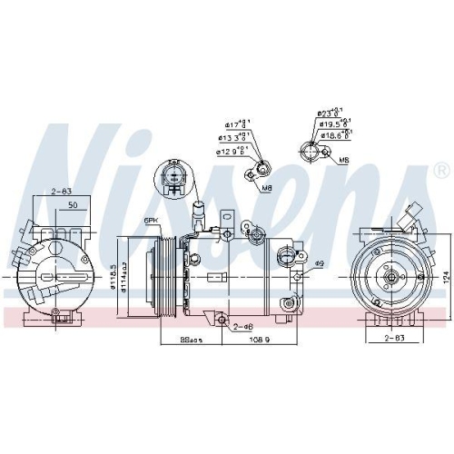 NISSENS Kompressor, Klimaanlage ** FIRST FIT ** 890242