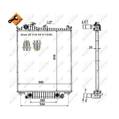 NRF K&uuml;hler, Motork&uuml;hlung EASY FIT 56032