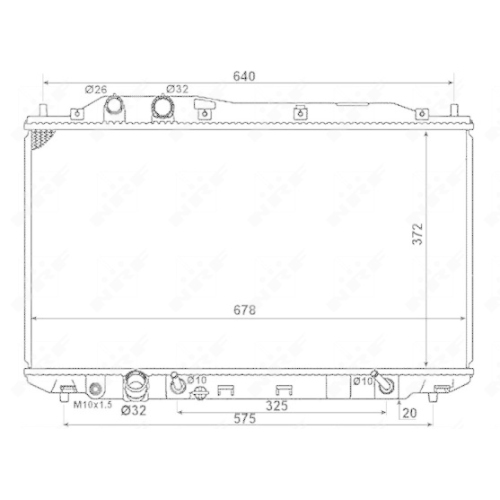 NRF K&uuml;hler, Motork&uuml;hlung EASY FIT 58379