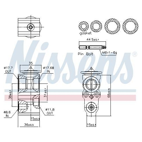 NISSENS Expansionsventil, Klimaanlage ** FIRST FIT ** 999432