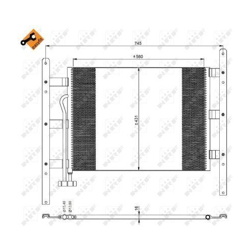 NRF Kondensator, Klimaanlage EASY FIT 35329