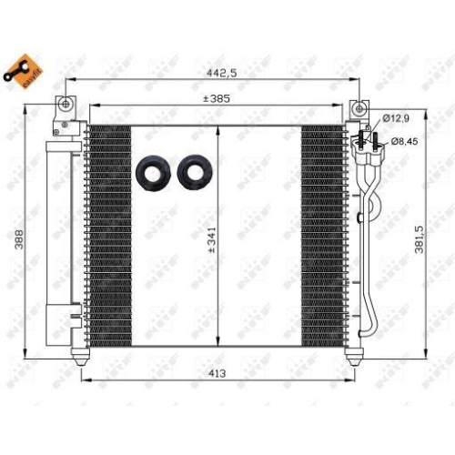 NRF Kondensator, Klimaanlage EASY FIT 35888