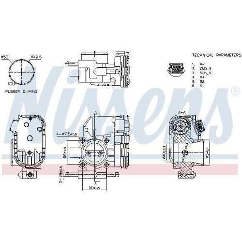NISSENS Drosselklappenstutzen ** FIRST FIT ** 955094