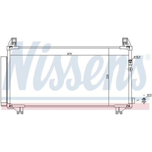 NISSENS Kondensator, Klimaanlage 940369