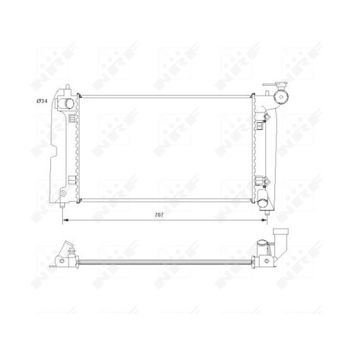 NRF Kühler, Motorkühlung EASY FIT 53396