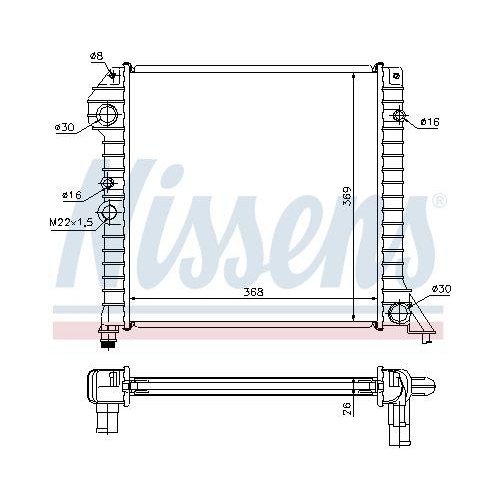 NISSENS K&uuml;hler, Motork&uuml;hlung 65518