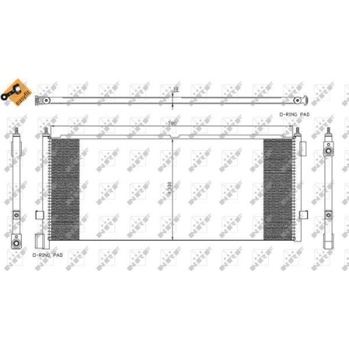 NRF Kondensator, Klimaanlage EASY FIT 35892