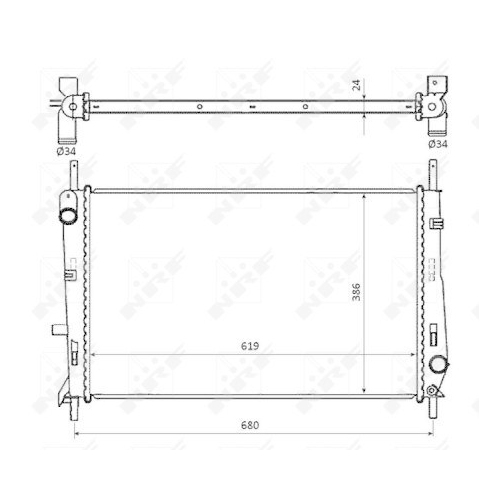 NRF K&uuml;hler, Motork&uuml;hlung EASY FIT 509528