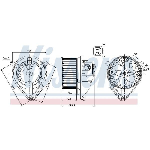 NISSENS Innenraumgebläse 87156