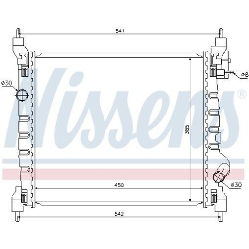 NISSENS K&uuml;hler, Motork&uuml;hlung 61679