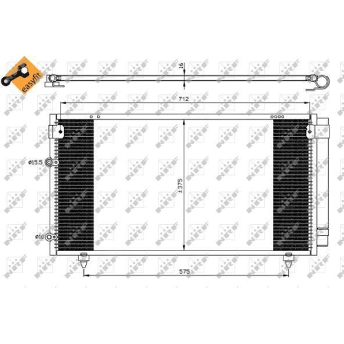 NRF Kondensator, Klimaanlage EASY FIT 35518