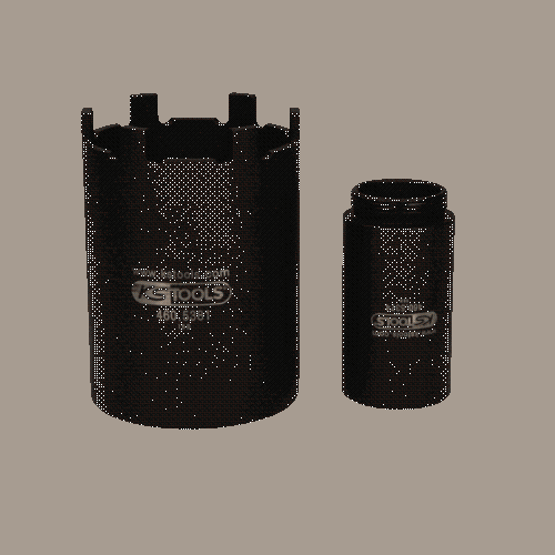 Nutmuttern-Schl&uuml;ssel-Satz mit F&uuml;hrungsrohr f&uuml;r Mercedes 715 mm 2-tlg KS TOOLS