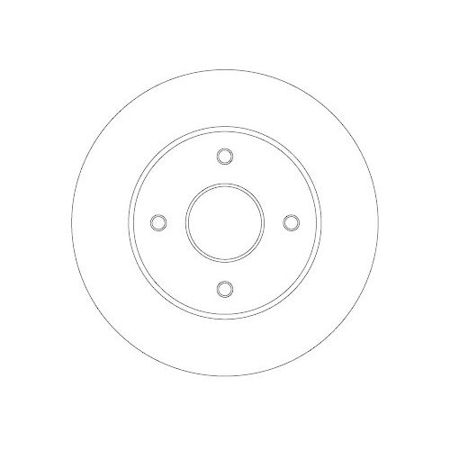TRW Bremsscheibe TRW SINGLE DF4452BS