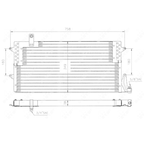 NRF Kondensator, Klimaanlage EASY FIT 35534