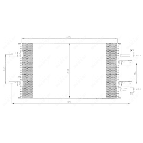 NRF Kondensator, Klimaanlage EASY FIT 35900