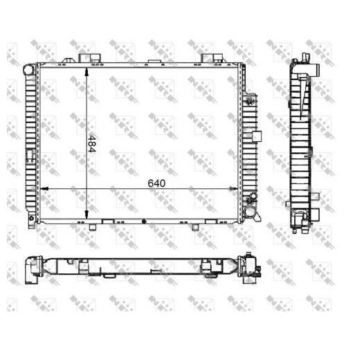 NRF Kühler, Motorkühlung EASY FIT 50579